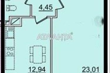 1-комнатная квартира по адресу ул. Сахарова (площадь 46,4 м²) - Atlanta.ua - фото 10