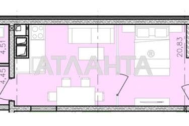 1-кімнатна квартира за адресою вул. Франка Івана (площа 31,7 м²) - Atlanta.ua - фото 10