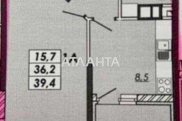 1-room apartment apartment by the address st. Ovidiopolskaya dor (area 39,5 m²) - Atlanta.ua - photo 13