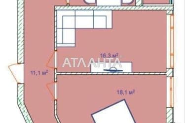 2-кімнатна квартира за адресою Фонтанська дор. (площа 65 м²) - Atlanta.ua - фото 12