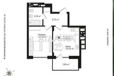 1-room apartment apartment by the address st. Lesnaya (area 43,1 m²) - Atlanta.ua - photo 26