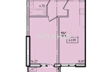 1-room apartment apartment by the address st. Genuezskaya (area 43,1 m²) - Atlanta.ua - photo 16