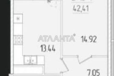 1-room apartment apartment by the address st. Krasnova (area 41 m²) - Atlanta.ua - photo 10