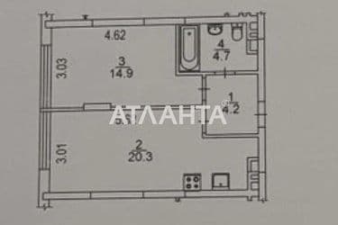 1-комнатная квартира по адресу ул. Всеволода Змиенка (площадь 45,4 м²) - Atlanta.ua - фото 8