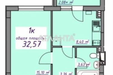1-room apartment apartment by the address st. Massiv 10 (area 32,6 m²) - Atlanta.ua - photo 22