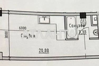 1-комнатная квартира по адресу ул. Софиевская (площадь 24,3 м²) - Atlanta.ua - фото 11