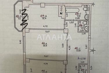 2-кімнатна квартира за адресою вул. Бочарова ген. (площа 71 м²) - Atlanta.ua - фото 32