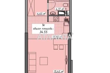 1-room apartment apartment by the address st. Kurortnyy per (area 34,6 m²) - Atlanta.ua - photo 19