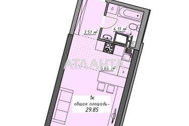 1-room apartment apartment by the address st. Kurortnyy per (area 29,9 m²) - Atlanta.ua - photo 7