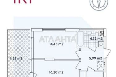 1-кімнатна квартира за адресою вул. Сімї Крістерів (площа 49,2 м²) - Atlanta.ua - фото 12