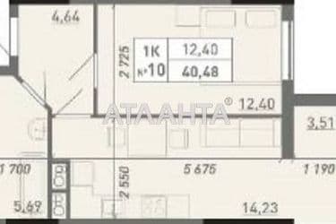 1-room apartment apartment by the address st. Vilyamsa ak (area 40,9 m²) - Atlanta.ua - photo 17