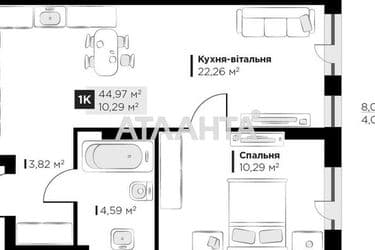 1-room apartment apartment by the address st. Galitskaya (area 45,0 m²) - Atlanta.ua - photo 14