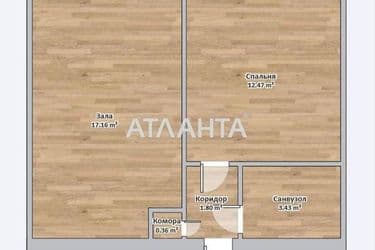 2-комнатная квартира по адресу ул. Павла Корнелюка проезд (площадь 36,4 м²) - Atlanta.ua - фото 14