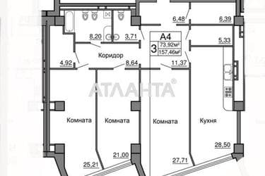3-комнатная квартира по адресу Мореходный пер. (площадь 123 м²) - Atlanta.ua - фото 12