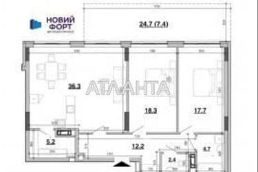 2-rooms apartment apartment by the address st. Volynskaya ul (area 104 m²) - Atlanta.ua - photo 18