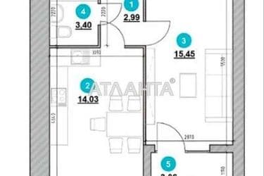 1-room apartment apartment by the address st. Geroev Krut (area 40,2 m²) - Atlanta.ua - photo 14