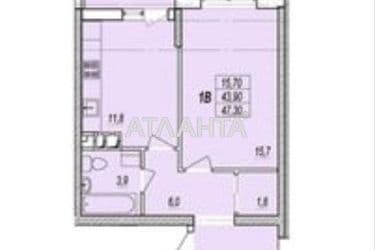 1-room apartment apartment by the address st. Prokhorovskaya Khvorostina (area 47,3 m²) - Atlanta.ua - photo 10