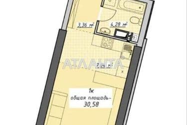 1-room apartment apartment by the address st. Kurortnyy per (area 30,6 m²) - Atlanta.ua - photo 12
