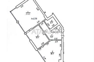 2-кімнатна квартира за адресою вул. Сковороди Григорія (площа 70 м²) - Atlanta.ua - фото 46