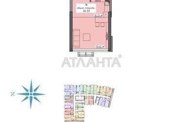 1-room apartment apartment by the address st. Kurortnyy per (area 34,5 m²) - Atlanta.ua - photo 15