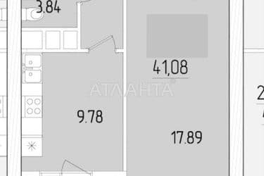 1-кімнатна квартира за адресою вул. Краснова (площа 41,1 м²) - Atlanta.ua - фото 30