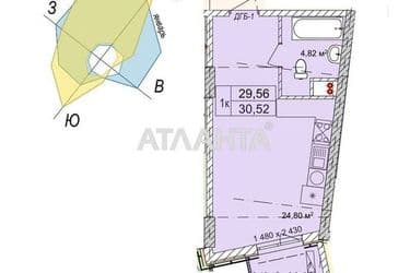 1-кімнатна квартира за адресою вул. Чубаївська (площа 30,1 м²) - Atlanta.ua - фото 18