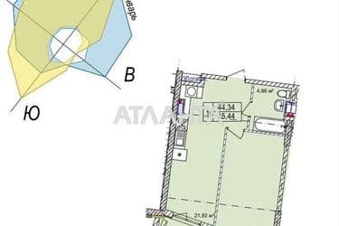 1-кімнатна квартира за адресою вул. Чубаївська (площа 47,4 м²) - Atlanta.ua - фото 18