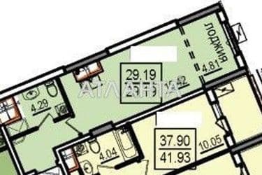 1-кімнатна квартира за адресою вул. Дача Ковалевського (площа 29,2 м²) - Atlanta.ua - фото 7