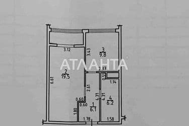 1-room apartment apartment by the address st. Zhemchuzhnaya (area 44,7 m²) - Atlanta.ua - photo 12