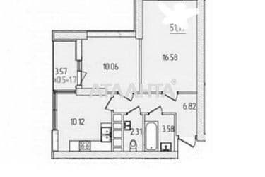 2-кімнатна квартира за адресою вул. Краснова (площа 51 м²) - Atlanta.ua - фото 14