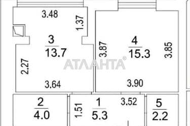 1-room apartment apartment by the address st. Mira (area 40 m²) - Atlanta.ua - photo 26