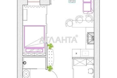 1-room apartment apartment by the address st. Sofievskaya Korolenko (area 37 m²) - Atlanta.ua - photo 13