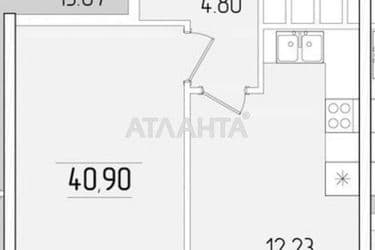 1-комнатная квартира по адресу ул. Краснова (площадь 41 м²) - Atlanta.ua - фото 12