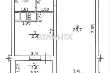 1-room apartment apartment by the address st. Kanatnaya Sverdlova (area 48,3 m²) - Atlanta.ua - photo 16