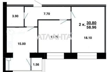 2-кімнатна квартира за адресою вул. Немирівське шосе (площа 58 м²) - Atlanta.ua - фото 22