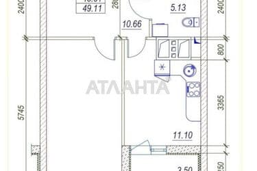 1-кімнатна квартира за адресою вул. Середньофонтанська (площа 49,1 м²) - Atlanta.ua - фото 14