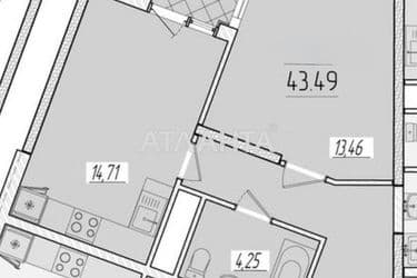 1-кімнатна квартира за адресою вул. Краснова (площа 43,5 м²) - Atlanta.ua - фото 7