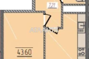 1-кімнатна квартира за адресою вул. Краснова (площа 43,6 м²) - Atlanta.ua - фото 7
