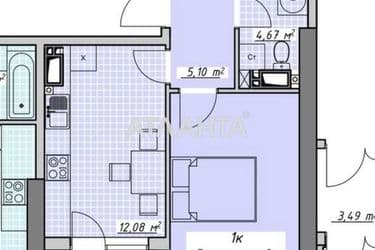 1-room apartment apartment by the address st. Kurortnyy per (area 37,7 m²) - Atlanta.ua - photo 7