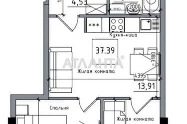 2-rooms apartment apartment by the address st. 7 km ovidiopolskoy dor (area 37,4 m²) - Atlanta.ua - photo 10
