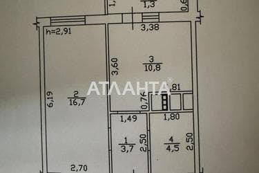 1-room apartment apartment by the address st. Mikhaylovskaya Industrialnaya (area 38 m²) - Atlanta.ua - photo 17