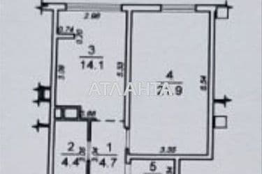 1-room apartment apartment by the address st. Zhemchuzhnaya (area 47,6 m²) - Atlanta.ua - photo 27