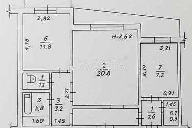 2-rooms apartment apartment by the address st. Svetlyy per (area 52 m²) - Atlanta.ua - photo 41