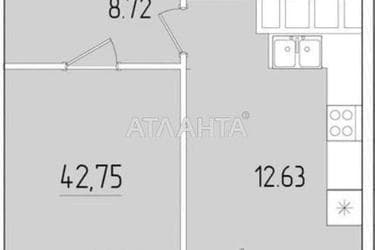 1-кімнатна квартира за адресою вул. Краснова (площа 42,2 м²) - Atlanta.ua - фото 14