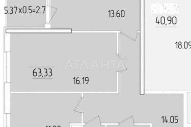 2-комнатная квартира по адресу ул. Краснова (площадь 63,5 м²) - Atlanta.ua - фото 10