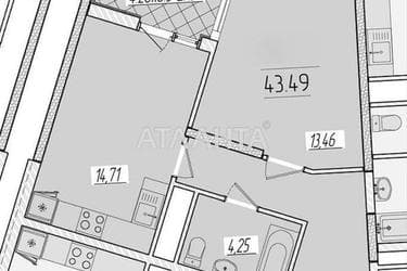 1-room apartment apartment by the address st. Krasnova (area 43,5 m²) - Atlanta.ua - photo 9