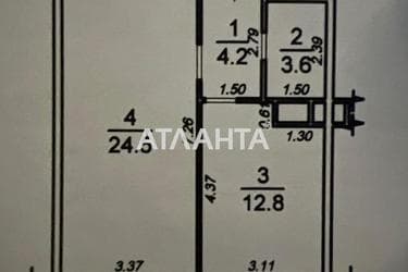 1-room apartment apartment by the address st. Zhemchuzhnaya (area 46 m²) - Atlanta.ua - photo 24
