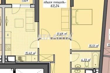 2-комнатная квартира по адресу Курортный пер. (площадь 63,9 м²) - Atlanta.ua - фото 7
