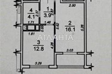 1-room apartment apartment by the address st. Zhemchuzhnaya (area 40,4 m²) - Atlanta.ua - photo 38