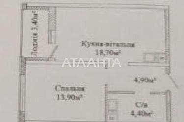 1-room apartment apartment by the address st. Zhabotinskogo Proletarskaya (area 43,6 m²) - Atlanta.ua - photo 10